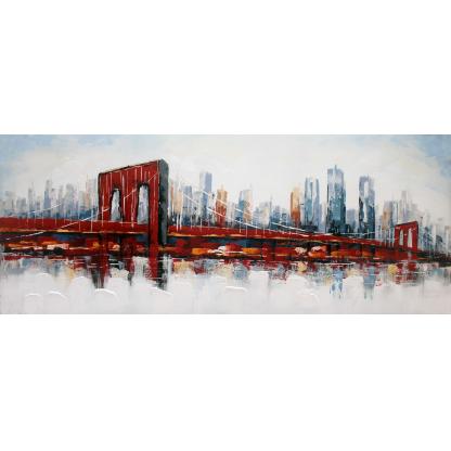Brooklyn Bridge - Canvas schilderij - Olieverf