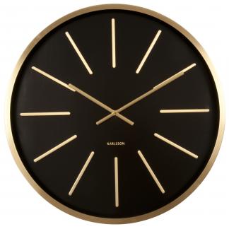 Karlsson Maxiemus Brass wandklok - zwart/goud - 60cm Karlsson Maxiemus Brass wandklok - zwart/goud - 60cm