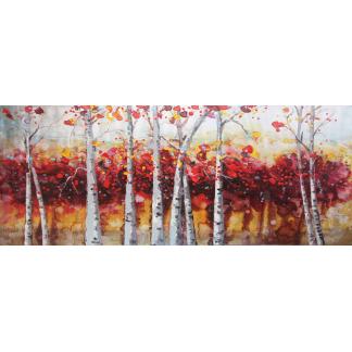 Rode Bos - Canvas schilderij - Olieverf