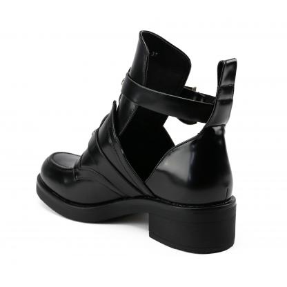 Valentina - Cut Out Boots Met Riempjes En Gespen