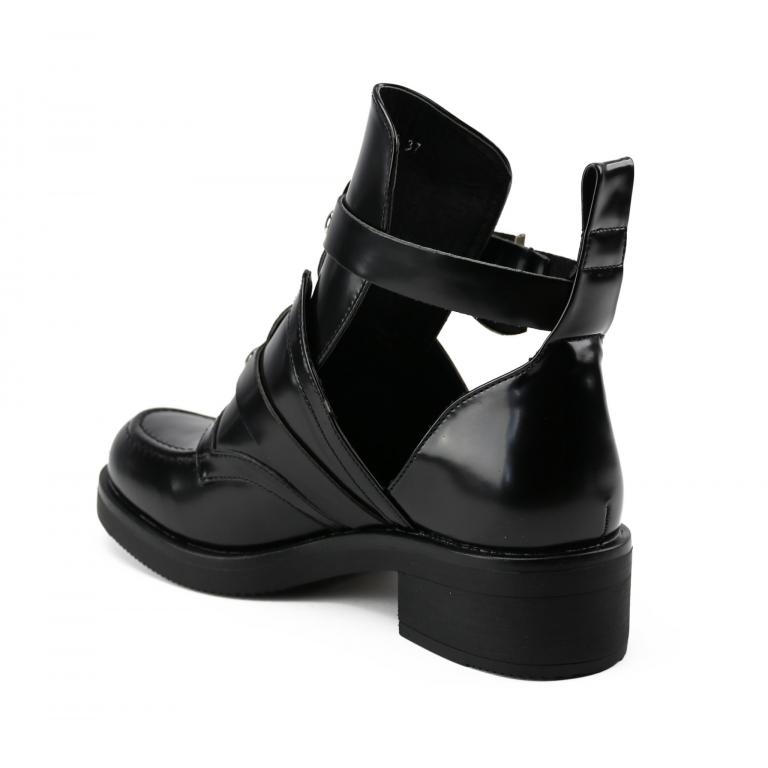 Valentina - Cut Out Boots Met Riempjes En Gespen