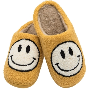 Smiley Slippers/Pantoffels (Geel/Wit)