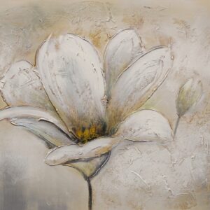 Witte Lelies Olieverfschilderij Op Linnen 60×150 cm