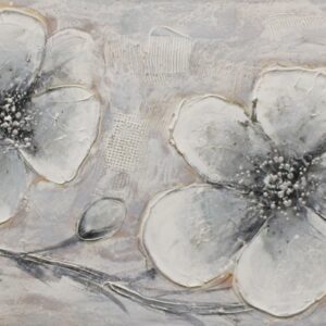 Floral Olieverfschilderij Op Linnen 60×150 cm