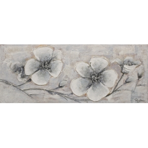 Floral Olieverfschilderij Op Linnen 60×150 cm
