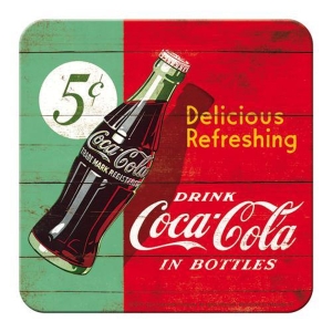 Drink Coca Cola in Bottles - Metalen Onderzetter