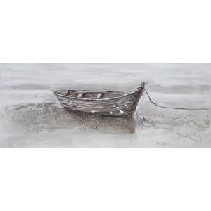 Boot Olieverfschilderij Op Linnen 60x150 cm
