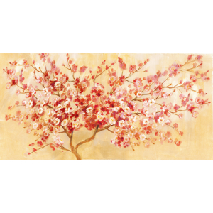 Kersenbloesem Olieverfschilderij Op Linnen 60×150 cm