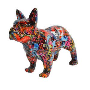Pomme Pidou Spaarpot, French Bulldog Jack Graffiti (M)