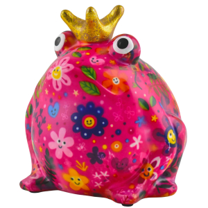 Pomme Pidou Spaarpot, Frog Freddy Pink Edition (M)