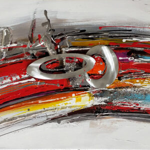 Colors Olieverfschilderij Op Linnen 60x150 cm