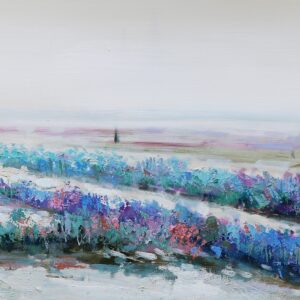 Landgoed Olieverfschilderij Op Linnen 60x150 cm