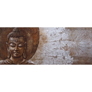 Boeddha Olieverfschilderij Op Linnen 60x150 cm