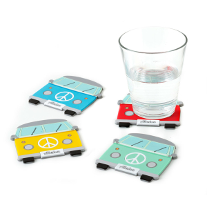 Volkswagencamper Van Set Van 4 Onderzetters