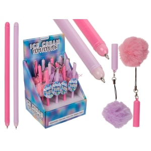 Ice Cream Pom Pom Balpen