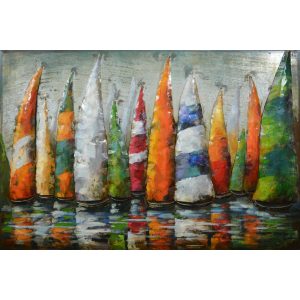 3D Metaal Schilderij - Regatta