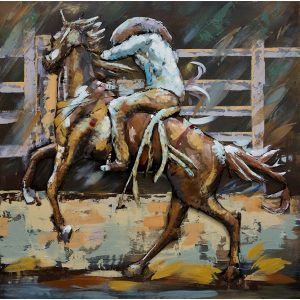 3D Metaal Schilderij - Rodeo