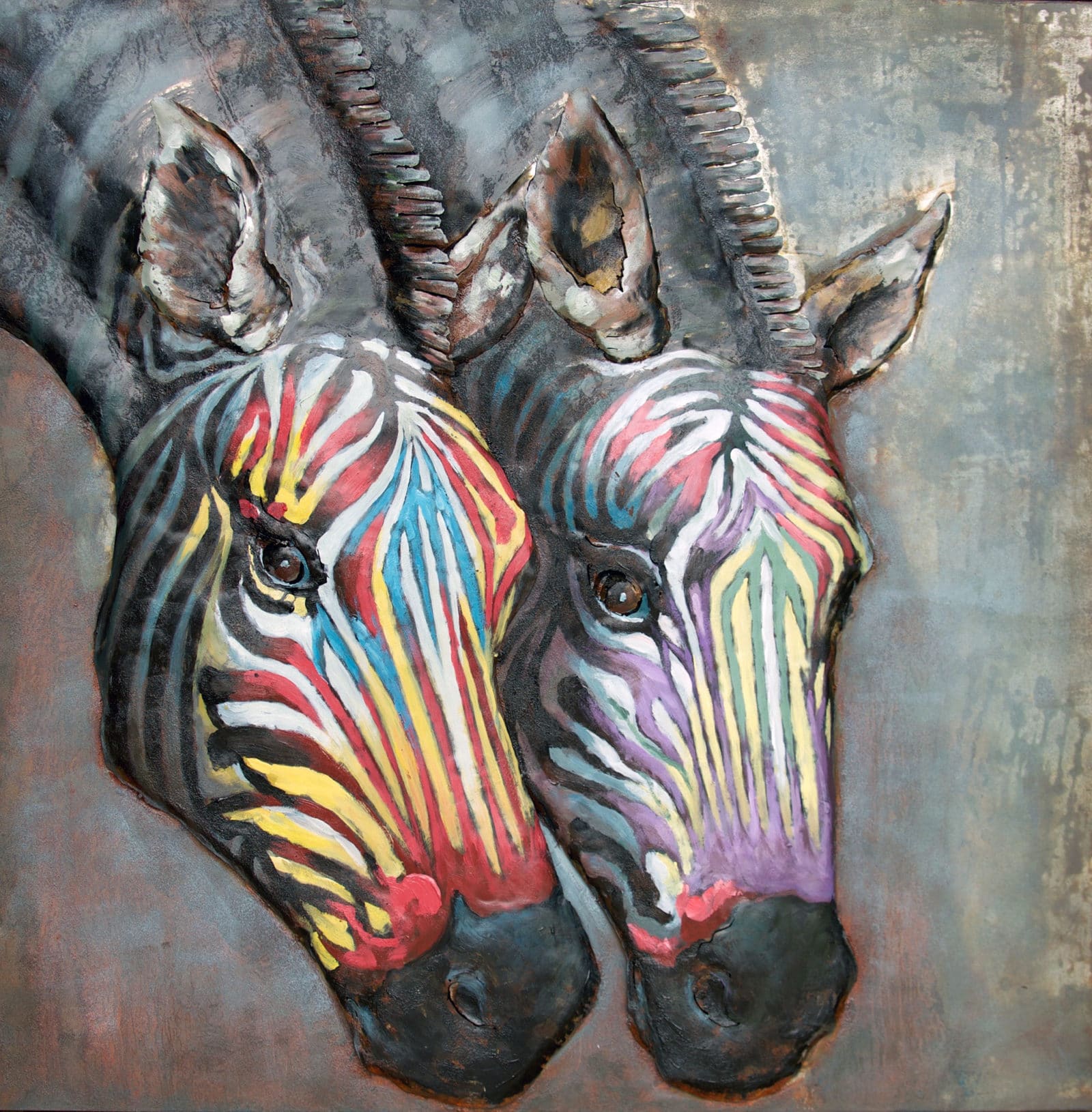 3D Metaal Schilderij - Zebra kopen? EXPO