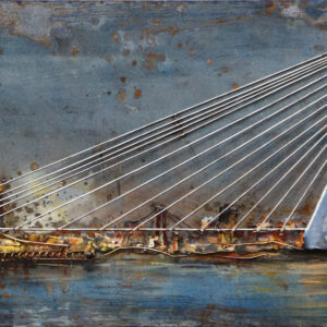 Rotterdam 3D Metaal Schilderij 60x150 cm