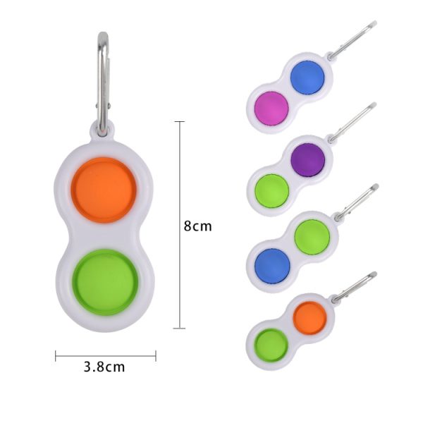 Simple Dimple Sleutelhanger, Fidget Toy