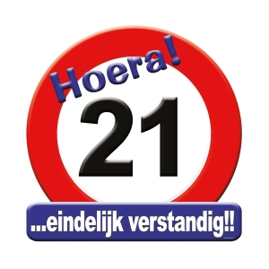 Huldeschild - 21 Jaar