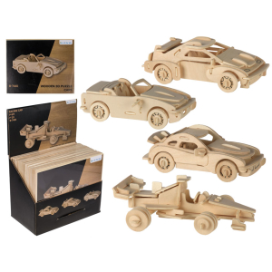 Houten 3D Auto Puzzels