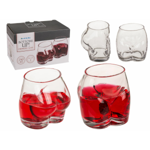 Bottoms Up Drinkglas (Set Van 2)