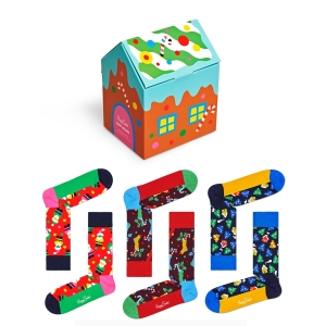Happy Socks Happy Holidays Gift Box (3-Pack)