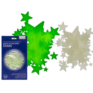 Glow In The Dark Sterren (50 pcs)