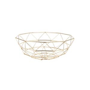 Basket Diamond Cut large iron gold plated
