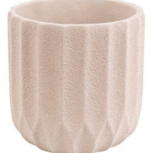 Bloempot Stripes Beton - Ivoorwit