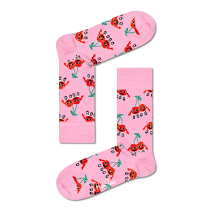 Happy Socks Cherry Mates Sokken, Roze