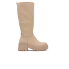 Hoge Chelsea Boots, Beige