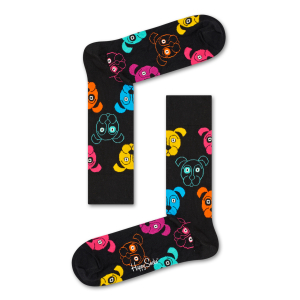 Happy Socks Dog Sokken, Zwart/Multi