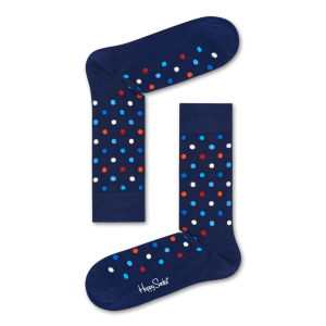 Happy Socks Small Dot Sokken, Blauw