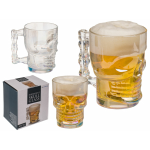 Drinkglas Schedel