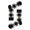 Happy Socks Lumberjack Sokken, Zwart/Wit