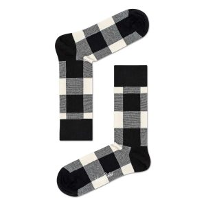 Happy Socks Lumberjack Sokken, Zwart/Wit