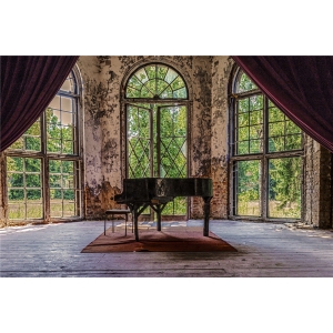 Glasschilderij Piano - 80 x 120