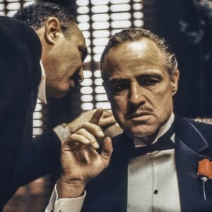 Glasschilderij The Godfather - 80 x 120