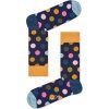 Happy Socks Big Dot Sokken, Donkerblauw/Turquoise