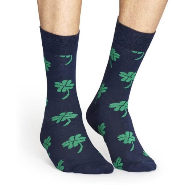 Happy Socks Big Luck Sokken, Donkerblauw/Groen