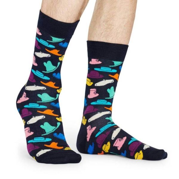 Happy Socks Hats Sokken, Donkerblauw/Multi