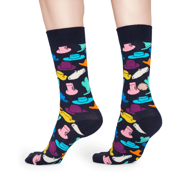 Happy Socks Hats Sokken, Donkerblauw/Multi