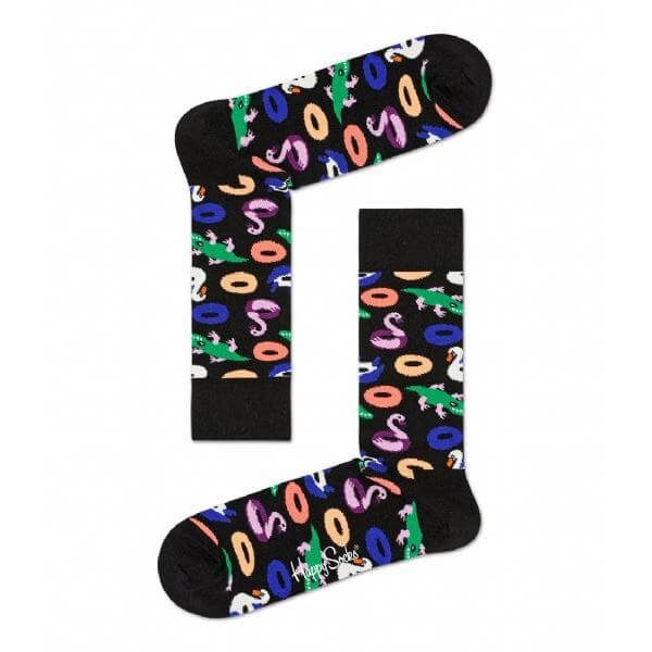 Happy Socks Pool Party Sokken, Zwart