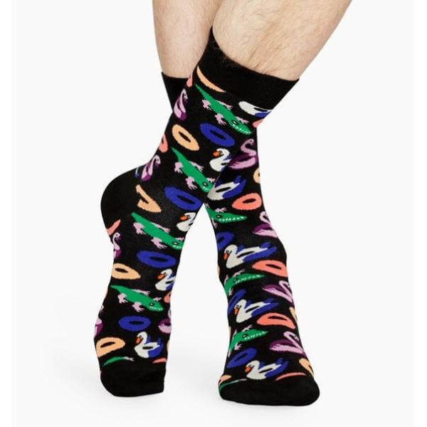 Happy Socks Pool Party Sokken, Zwart