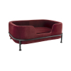 Leitmotiv Huisdierensofa Puffed, Rood/Bruin