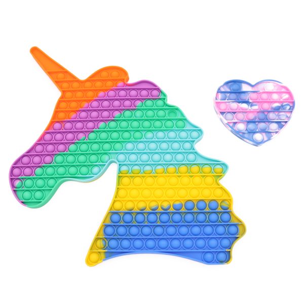 XXL POP IT® Fidget, Unicorn, Regenboog