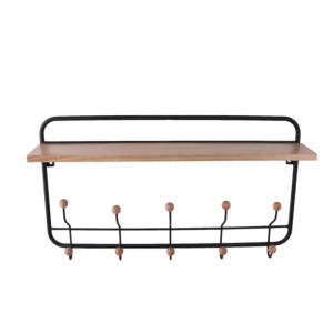 Kapstok Black W Shelf