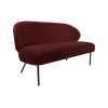 Leitmotiv Sofa Puffed, Rood/Bruin